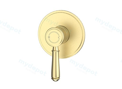 Clasico Wall Mixer Trim Kits in Brushed Gold