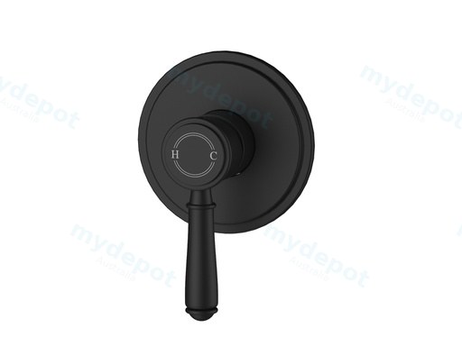 Clasico Wall Mixer Trim Kits in Matt Black