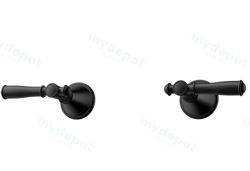 Clasico Wall Top Assemblies Matt Black Lead Free