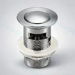 Coco Brushed Nickel Solid 32mm Pop Up Waste With Overflow