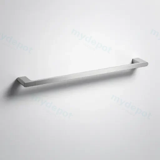 Cora  Single Towel Rail 600mm Brushed Nickel