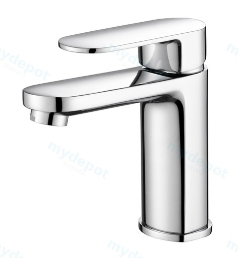 Cora Ellipse Handle Chrome Basin Mixer Lead Free