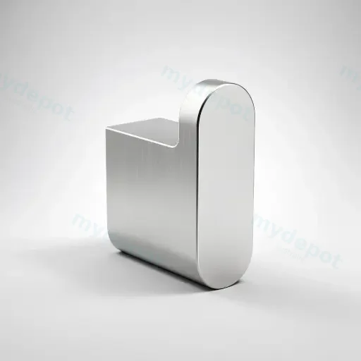 Cora Round Cornered Rectangle Robe Hook Brushed Nickel