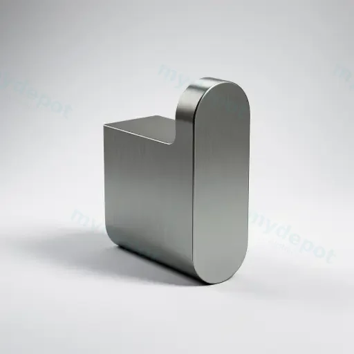 Cora Round Cornered Rectangle Robe Hook Gun Metal