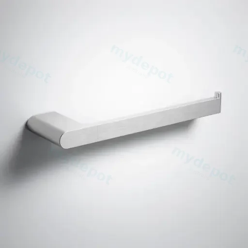 Cora Round Cornered Rectangle Towel Bar Brushed Nickel