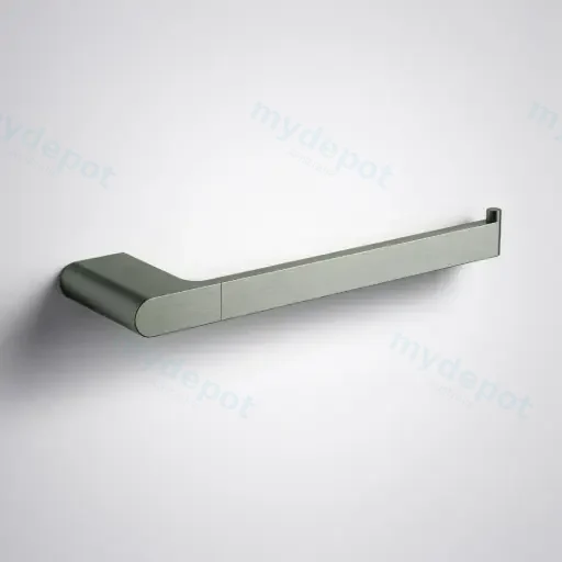 Cora Round Cornered Rectangle Towel Bar Gun Metal