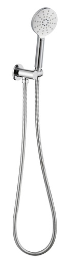 Cora Round Hand Shower On Wall Outlet Bracket(Chrome)