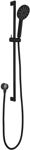 Cora Round Sliding Shower Set(Matt Black)