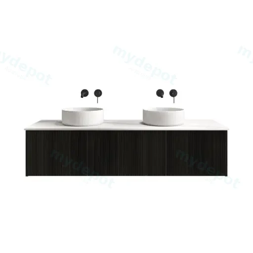 1500mm Customised Kiama Three Drawers Plywood Wall Hung Vanity Cabinet Only Bottega Oak