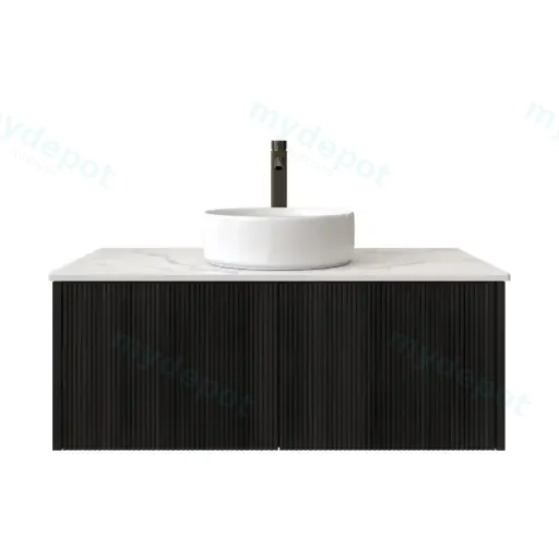 900mm Customised Kiama Two Drawers Plywood Wall Hung Vanity Cabinet Only Bottega Oak