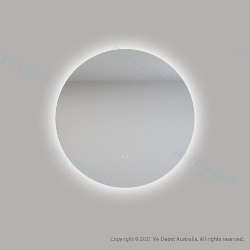 700mm Round 3 Color Backlit LED Mirror With Touchless Sensor Switch