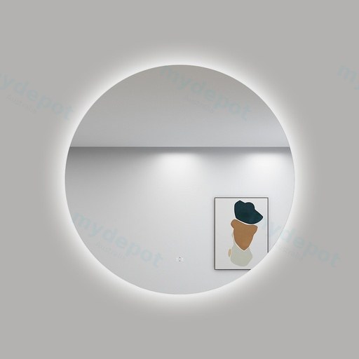 900mm Round 3 Color Backlit LED Mirror With Touchless Sensor Switch