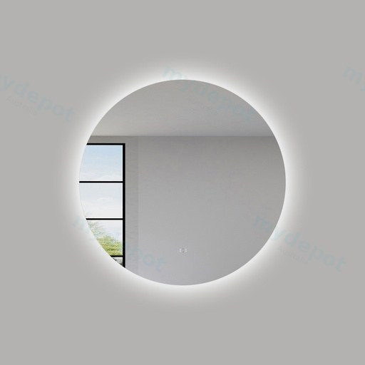 800mm Round 3 Color Backlit LED Mirror With Touchless Sensor Switch