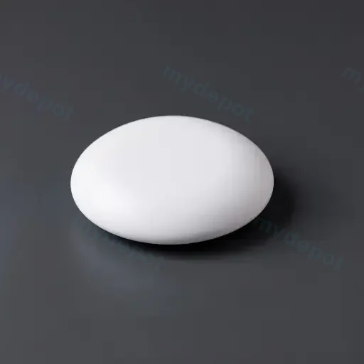 Diameter: 66mm Matte White Cearmic Basin Pop Up Waste Cap