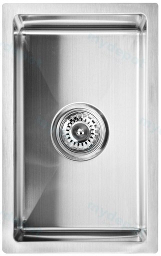 Eden Above / Undermount Single Bowl Sink R10 Corner 240 x 440 x 200mm(304 Stainless Steel)