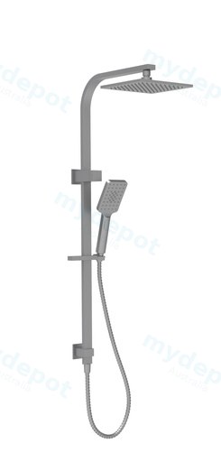 Eden Square Multi-function Shower Set Gun Metal,250mm Plastic Shower Head