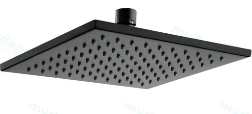 Eden Square Overhead Shower 200mm(Matt Black)