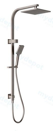 Eden Square Multi-function Shower Set Brushed Nickel,250mm Plastic Shower Head