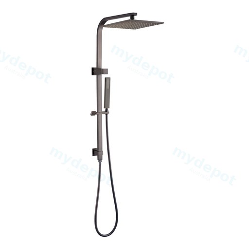 Esperia 10" Gun Metal Grey Square Shower Station