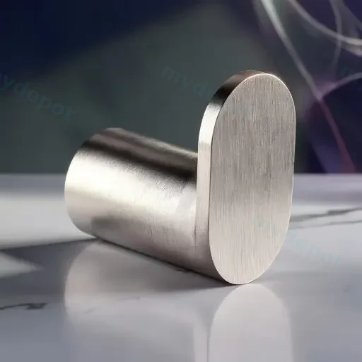 Esperia Brushed Nickel Round Robe Hook
