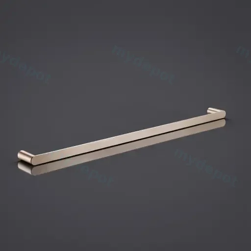 Esperia Brushed Nickel Single Towel Rail 800mm