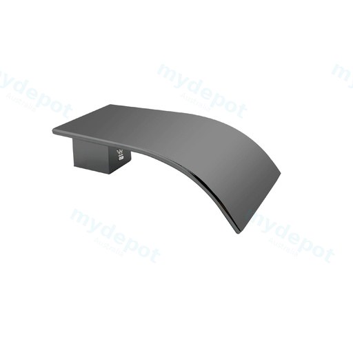 Esperia Gun Metal Grey Square Bath Spout