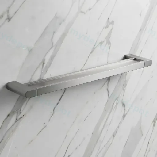 Flores Double Towel Rail 600 mm(Brushed Nickel)