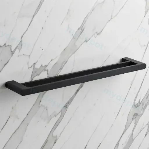 Flores Double Towel Rail 800 mm(Matt Black)