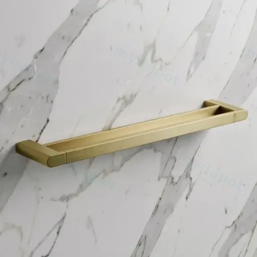 Flores Double Towel Rail 800 mm(Brushed Gold)