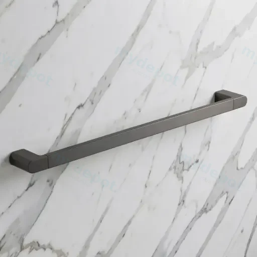 Flores Single Towel Rail 800 mm(Gunmetal)