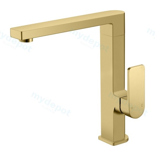 Flores Sink Mixer(Brushed Gold)