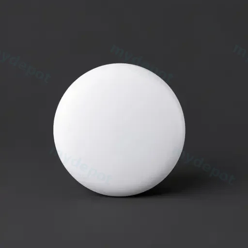 Gloss White Ceramic Cap For Pop-Up Waste