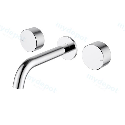 Hali 1/4 Turn C/D Wall Basin Set Chrome