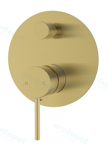 Hali Wall Mixer with Diverter(Brushed Gold)