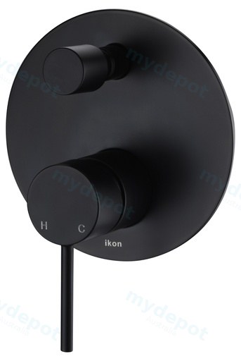 Hali Wall Mixer with Diverter(Matt Black)