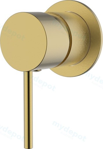 IKON-Hali Wall Mixer Brushed Gold with 60mm Cover Plate
