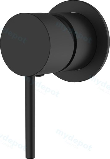 IKON-Hali Wall Mixer Matt Black with 60mm Cover Plate