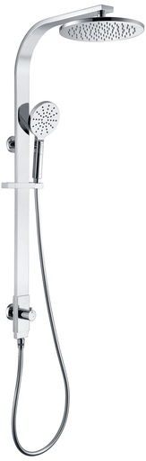 Kara Twin Shower Set Multifunction Round 250mm (Chrome)