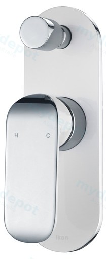 Kara Wall Mixer with Diverter(Chrome & White)