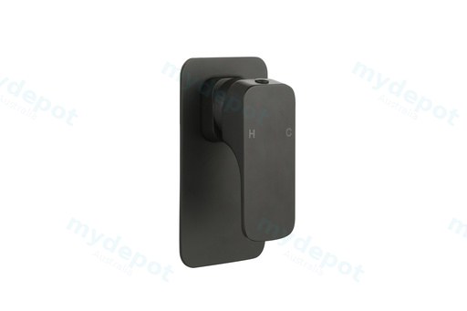 Kompakt Eckig Matte Black Shower Mixer