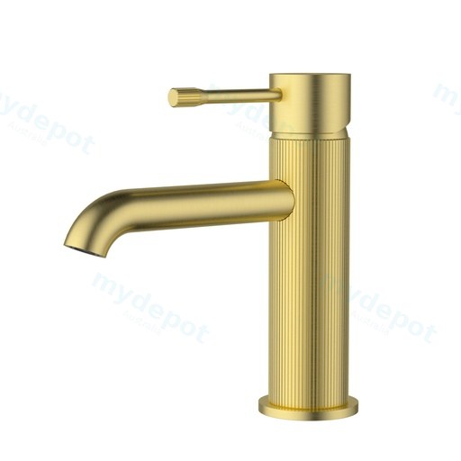 Linie Basin Mixer Brushed Gold