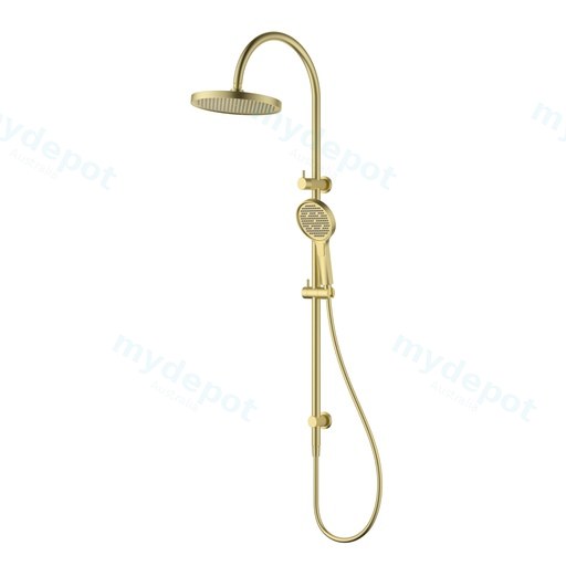 Linie Round Multi-Function Shower Set 255mm Brushed Gold