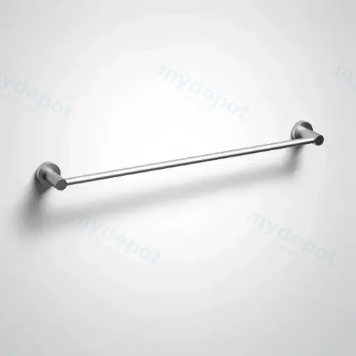 Linie Single Towel Rail 800mm Brushed Nickel
