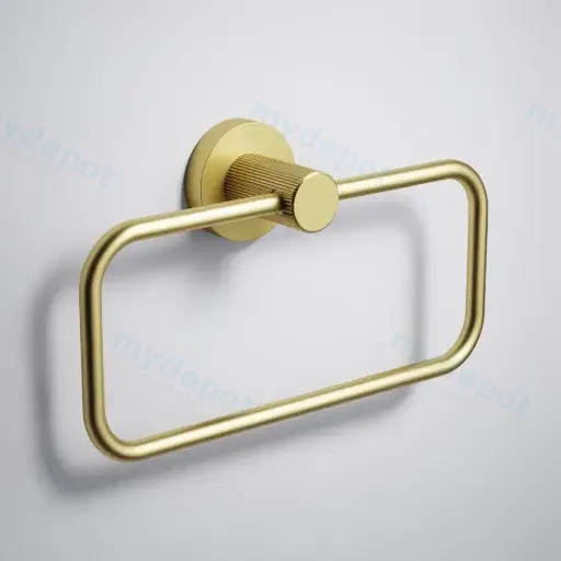 Linie Towel Ring Brushed Gold