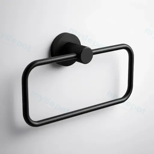 Linie Towel Ring Matt Black