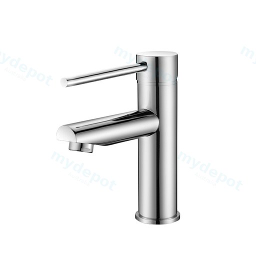 Lucid Pin Round Chrome Basin Mixer