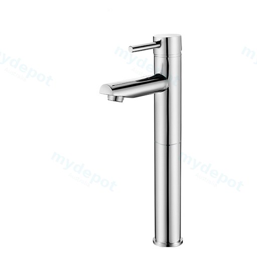Lucid Pin Round Chrome Tall Basin Mixer