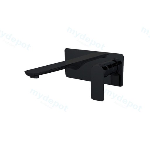 Luxus Bath/Basin Mixer With Spout Matte Black Trim Kit