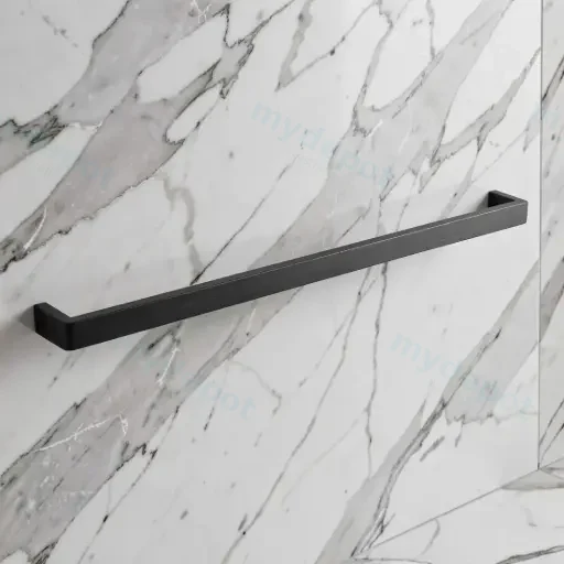IVANO Series Gun Metal Grey Single Towel Rail 800mm