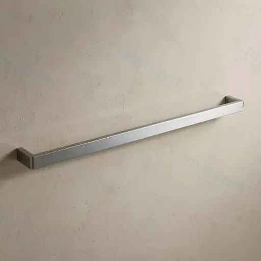 IVANO Series Chrome Single Towel Rail 800mm